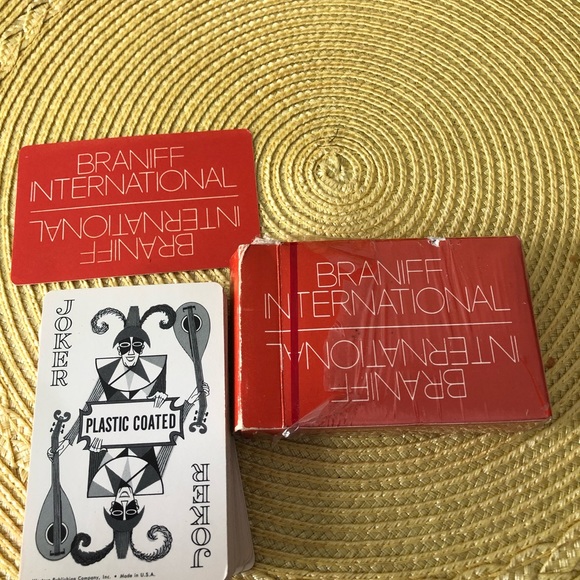 Braniff Airlines vintage playing cards,circa 1970’s - Picture 3 of 3